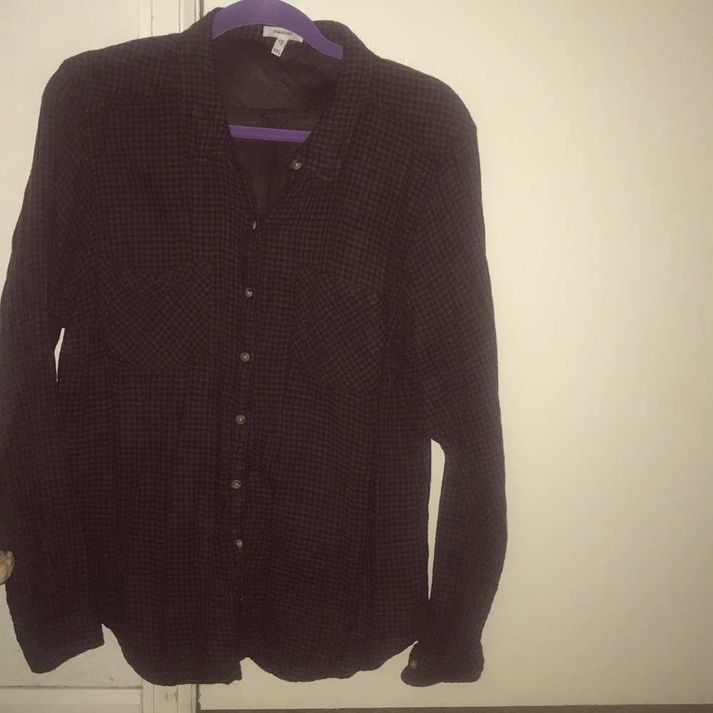 Checkered blouse from Maurices
